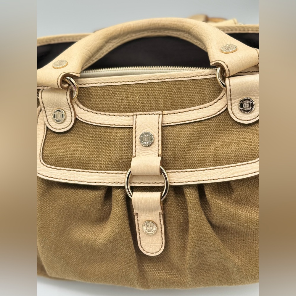 Celine Boogie Canvas Leather Handbag - Picture 14 of 14